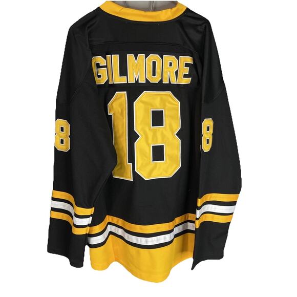 Unbranded Other - Happy Gilmore Jersey Large Boston Bruins Hockey Black Yellow #18